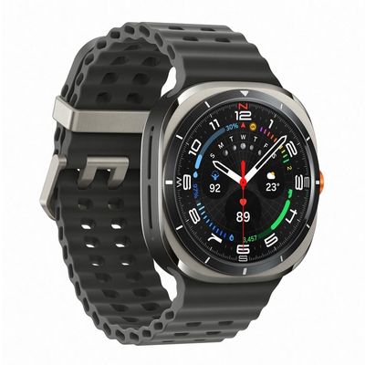 SAMSUNG alaxy Watch Ultra Smart Watch (47mm., Titanium Silver Case, Black Band) SM-L705FZTATHL